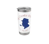 Oficial Bing Crosby Silhouette Pro Golf Red and Blue Vaso térmico de acero inoxidable de doble pared