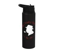 Oficial Bing Crosby Silhouette Pro Golf Red and White Stainless Steel Insulated Water Bottle