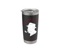 Oficial Bing Crosby Silhouette Pro Golf Red and White Vaso térmico de acero inoxidable de doble pared