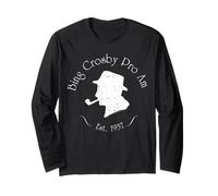 Oficial Bing Crosby Silhouette Pro Golf White Manga Larga