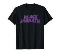 Oficial Black Sabbath Retro Wavy Logo Camiseta