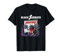 Oficial Black Sabbath Sabotage Album Cover Rock Vintage Camiseta