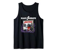 Oficial Black Sabbath Sabotage Album Cover Rock Vintage Camiseta sin Mangas