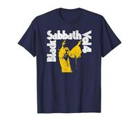 Oficial Black Sabbath Vol 4 Album Logo Camiseta, Hombre, Azul Marino, L