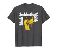 Oficial Black Sabbath Vol 4 Album Logo Camiseta, Hombre, Jaspeado Oscuro, L