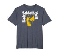 Oficial Black Sabbath Vol 4 Album Logo Camiseta, Hombre Tallas Grandes, Azul Jaspeado, 6X Alto