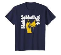 Oficial Black Sabbath Vol 4 Album Logo Camiseta, Niños, Azul Marino, 10 años