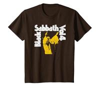 Oficial Black Sabbath Vol 4 Album Logo Camiseta, Niños, Marrón, 2 años