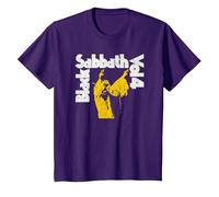 Oficial Black Sabbath Vol 4 Album Logo Camiseta, Niños, Morado, 6 años