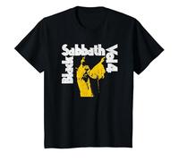 Oficial Black Sabbath Vol 4 Album Logo Camiseta, Niños, Negro, 10 años