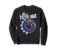 Oficial Blink 182 Colourful Inset Rock Music Sudadera, Unisex para Adultos, Negro, S