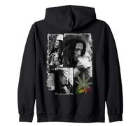 Oficial Bob Marley Kaya Collage Reggae Vintage Sudadera con Capucha