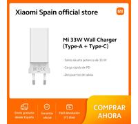 Xiaomi Mi 33W Universal Blanco Corriente alterna Carga rápida Interior