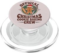 Oficial Christmas Cookie Baking Crew Retro Gingerbread PopSockets PopGrip para MagSafe
