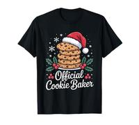 Oficial Cookie Baker Funny Christmas Parejas a Juego Camiseta