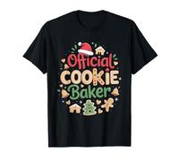 Oficial Cookie Baker Funny Christmas Parejas a Juego Camiseta