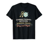 Oficial Correccional Mantiene La Paz Dia Y Noche Camiseta