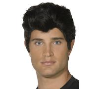 Oficial Danny Peluca Negra Grasa Último Escena 50s Hombre Disfraz Nuevo
