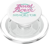 Oficial David Bowie 1978 World Tour Vintage Logo Art PopSockets PopGrip para MagSafe