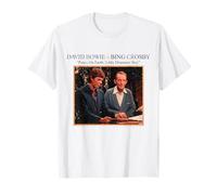Oficial David Bowie Bing Crosby Paz en la Tierra Navidad Camiseta