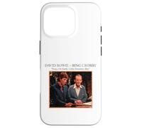 Oficial David Bowie Bing Crosby Paz en la Tierra Navidad Carcasa para iPhone 16 Pro