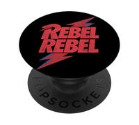 Oficial David Bowie Music Rock Distressed Rebel Rebel PopSockets PopGrip Adhesivo