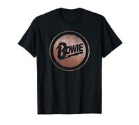 Oficial David Bowie Music Rock Rose Gold Circle Camiseta