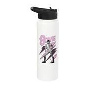 Oficial David Bowie Pink Lightning Ziggy Stardust Stainless Steel Insulated Water Bottle