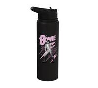 Oficial David Bowie Pink Lightning Ziggy Stardust Stainless Steel Insulated Water Bottle