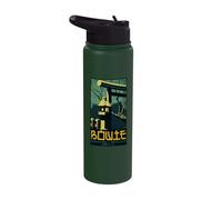 Oficial David Bowie The outside Tour Poster Tokyo Japan Stainless Steel Insulated Water Bottle
