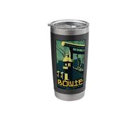 Oficial David Bowie The outside Tour Poster Tokyo Japan Vaso térmico de acero inoxidable de doble pared