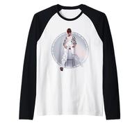 Oficial David Bowie Waiting In The Sky Circle Art Camiseta Manga Raglan