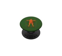 Oficial David Gilmour Luck and Strange Orange and Black PopSockets PopGrip Adhesivo