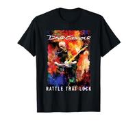 Oficial David Gilmour Rattle That Lock Guitar Color Storm Camiseta
