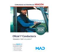 OFICIAL DE 1ª CONDUCTOR VOLUMEN 1 Y TEST ARAGON 2026