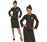 Oficial de Guerra Disfraz Ejército Militar Uniforme Mujer Disfraz