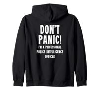 Oficial de Inteligencia Policial Sudadera con Capucha