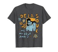 Oficial De La Soul Me Myself and I Camiseta, Hombre, Jaspeado Oscuro, XXL