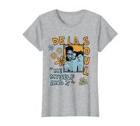 Oficial De La Soul Me Myself and I Camiseta, Mujer, Gris Jaspeado, XXL