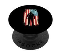 Oficial de policía de Bandera Estadounidense Policía de aplicación de la Ley PopSockets PopGrip Adhesivo
