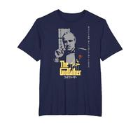 Oficial El Padrino - La Soledad del Poder Camiseta, Hombre Tallas Grandes, Azul Marino, 3X Alto