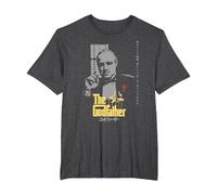 Oficial El Padrino - La Soledad del Poder Camiseta, Hombre Tallas Grandes, Jaspeado Oscuro, 2X Alto