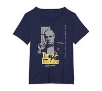 Oficial El Padrino - La Soledad del Poder Camiseta, Mujer Tallas Grandes, Azul Marino, 6XL Grande