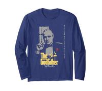 Oficial El Padrino - La Soledad del Poder Manga Larga, Unisex para Adultos, Azul Marino, XL