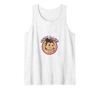 Oficial Emojitown Cute Rage Enthusiastic Girl Happy Faces Camiseta sin Mangas