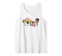 Oficial Emojitown Girls Meeting Gothic Gamer Earth Group Camiseta sin Mangas