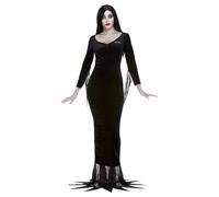 Oficial Familia Addams Halloween Disfraces Adultos Niños Disfraz Morticia Traje
