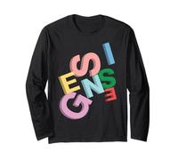 Oficial Genesis Colored Logo 3D Manga Larga