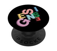 Oficial Genesis Colored Logo 3D PopSockets PopGrip Adhesivo