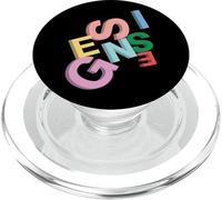 Oficial Genesis Colored Logo 3D PopSockets PopGrip para MagSafe
